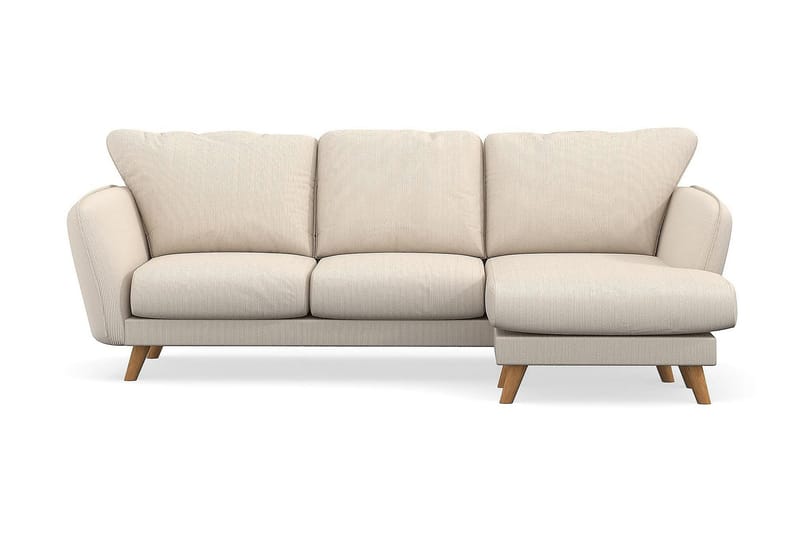Trend Lyx 3-sits Högervänd L-formad Divansoffa i Manchester - Beige - Möbler - Soffa - Divansoffor & schäslongsoffa - 4 sits soffa med divan