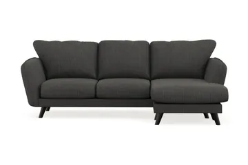 Trend Lyx 3-sits Högervänd L-formad Divansoffa i Manchester - Mörkgrå - Möbler - Soffa - Divansoffor & schäslongsoffa