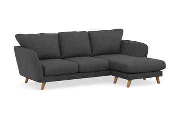 Trend Lyx 3-sits Högervänd L-formad Divansoffa i Manchester - Mörkgrå - Möbler - Soffa - Divansoffor & schäslongsoffa