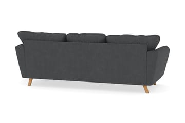 Trend Lyx 3-sits Högervänd L-formad Divansoffa i Manchester - Mörkgrå - Möbler - Soffa - Divansoffor & schäslongsoffa