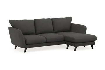 Trend Lyx 3-sits Högervänd L-formad Divansoffa i Manchester - Mörkgrå - Möbler - Soffa - Divansoffor & schäslongsoffa