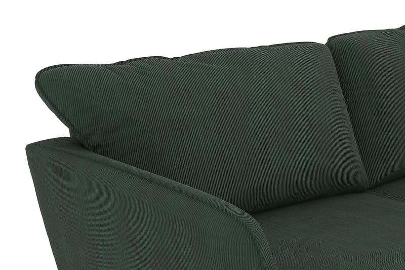 Trend Lyx 3-sits Högervänd L-formad Divansoffa i Manchester - Mörkgrön - Möbler - Soffa - Divansoffor & schäslongsoffa