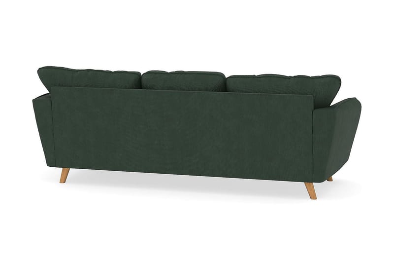 Trend Lyx 3-sits Högervänd L-formad Divansoffa i Manchester - Mörkgrön - Möbler - Soffa - Divansoffor & schäslongsoffa