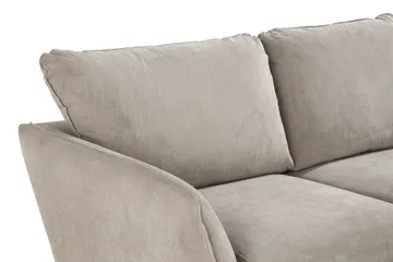 Trend Lyx 3-sits Högervänd L-formad Divansoffa i Tyg - Beige - Möbler - Soffa - Divansoffor & schäslongsoffa
