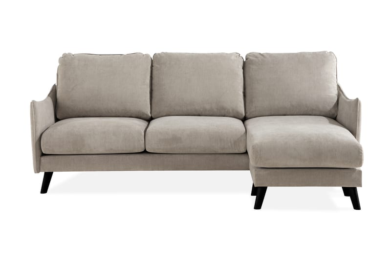 Trend Lyx 3-sits Högervänd L-formad Divansoffa i Tyg - Beige - Möbler - Soffa - Divansoffor & schäslongsoffa
