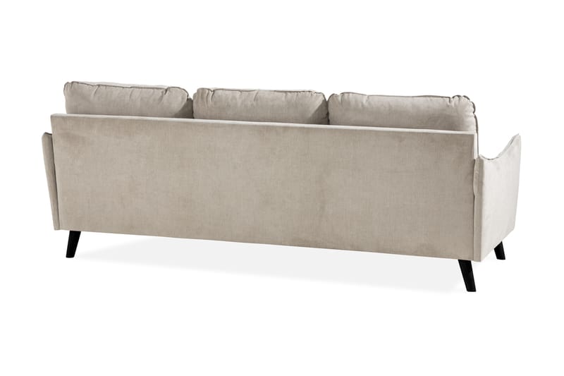 Trend Lyx 3-sits Högervänd L-formad Divansoffa i Tyg - Beige - Möbler - Soffa - Divansoffor & schäslongsoffa