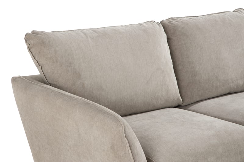 Trend Lyx 3-sits Högervänd L-formad Divansoffa i Tyg - Beige - Möbler - Soffa - Divansoffor & schäslongsoffa