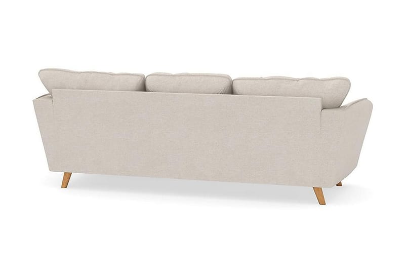 Trend Lyx 3-sits Högervänd L-formad Divansoffa i Tyg - Beige - Möbler - Soffa - Divansoffor & schäslongsoffa