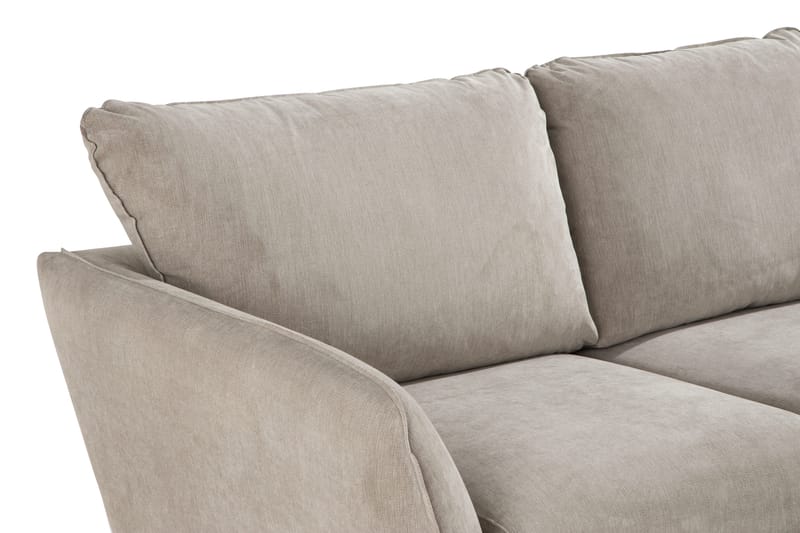 Trend Lyx 3-sits Högervänd L-formad Divansoffa i Tyg - Beige - Möbler - Soffa - Divansoffor & schäslongsoffa - 4 sits soffa med divan