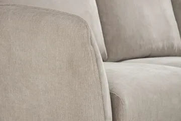 Trend Lyx 3-sits Högervänd L-formad Divansoffa i Tyg - Beige - Möbler - Soffa - Divansoffor & schäslongsoffa