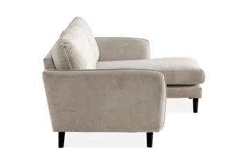 Trend Lyx 3-sits Högervänd L-formad Divansoffa i Tyg - Beige - Möbler - Soffa - Divansoffor & schäslongsoffa