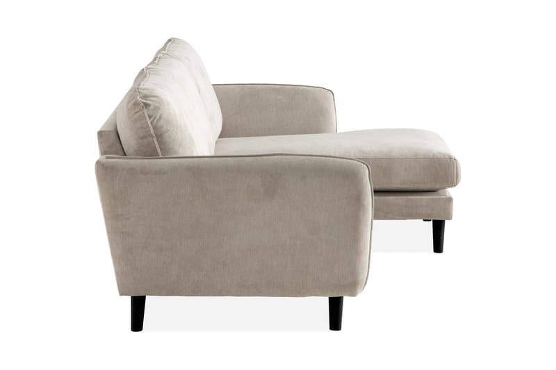 Trend Lyx 3-sits Högervänd L-formad Divansoffa i Tyg - Beige - Möbler - Soffa - Divansoffor & schäslongsoffa - 4 sits soffa med divan
