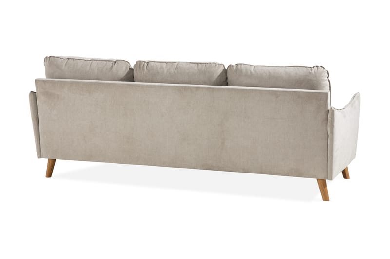 Trend Lyx 3-sits Högervänd L-formad Divansoffa i Tyg - Beige - Möbler - Soffa - Divansoffor & schäslongsoffa - 4 sits soffa med divan