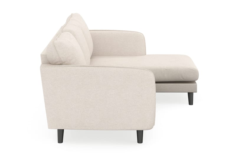 Trend Lyx 3-sits Högervänd L-formad Divansoffa i Tyg - Beige - Möbler - Soffa - Divansoffor & schäslongsoffa