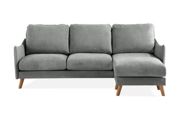 Trend Lyx 3-sits Högervänd L-formad Divansoffa i Tyg