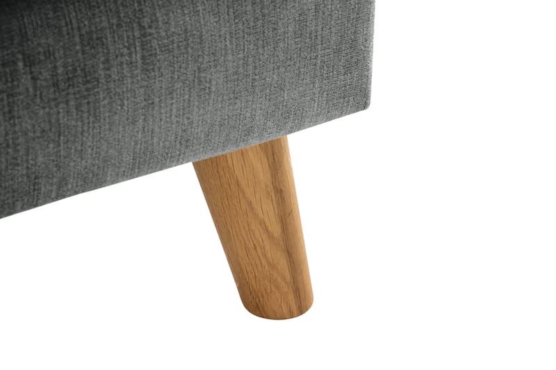 Trend Lyx 3-sits Högervänd L-formad Divansoffa i Tyg - Grå - Möbler - Soffa - Divansoffor & schäslongsoffa
