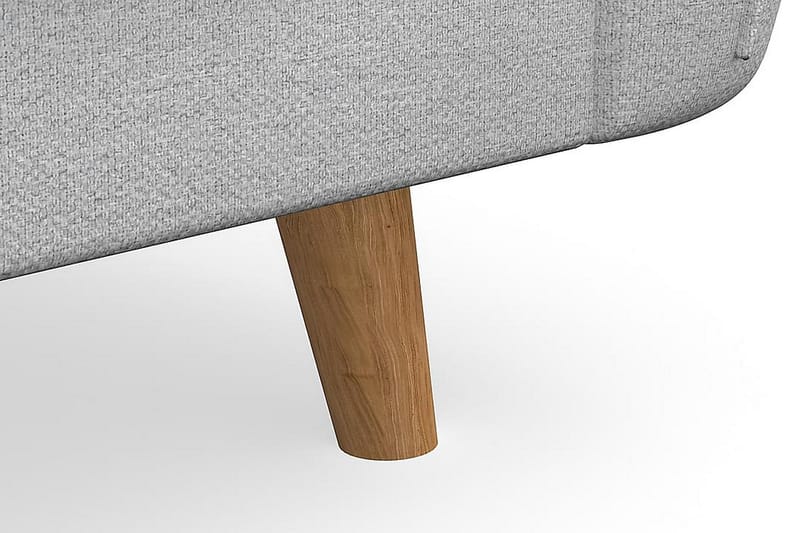 Trend Lyx 3-sits Högervänd L-formad Divansoffa i Tyg - Ljusgrå - Möbler - Soffa - Divansoffor & schäslongsoffa