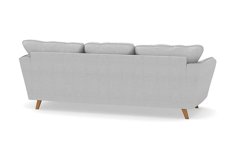 Trend Lyx 3-sits Högervänd L-formad Divansoffa i Tyg - Ljusgrå - Möbler - Soffa - Divansoffor & schäslongsoffa - 4 sits soffa med divan