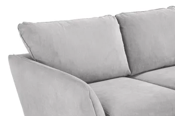 Trend Lyx 3-sits Högervänd L-formad Divansoffa i Tyg - Ljusgrå - Möbler - Soffa - Divansoffor & schäslongsoffa