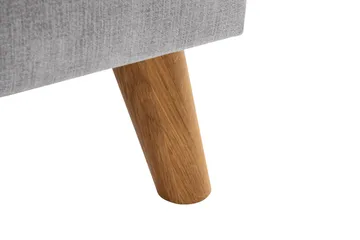 Trend Lyx 3-sits Högervänd L-formad Divansoffa i Tyg - Ljusgrå - Möbler - Soffa - Divansoffor & schäslongsoffa