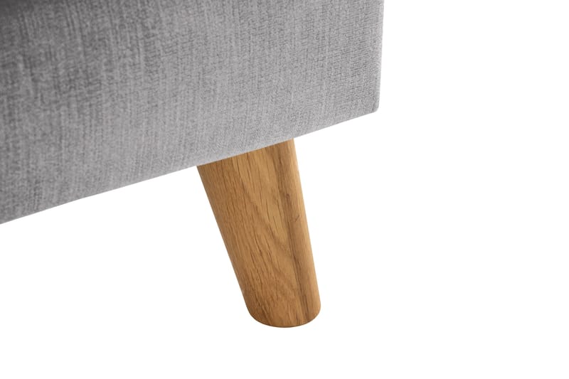 Trend Lyx 3-sits Högervänd L-formad Divansoffa i Tyg - Ljusgrå - Möbler - Soffa - Divansoffor & schäslongsoffa - 4 sits soffa med divan