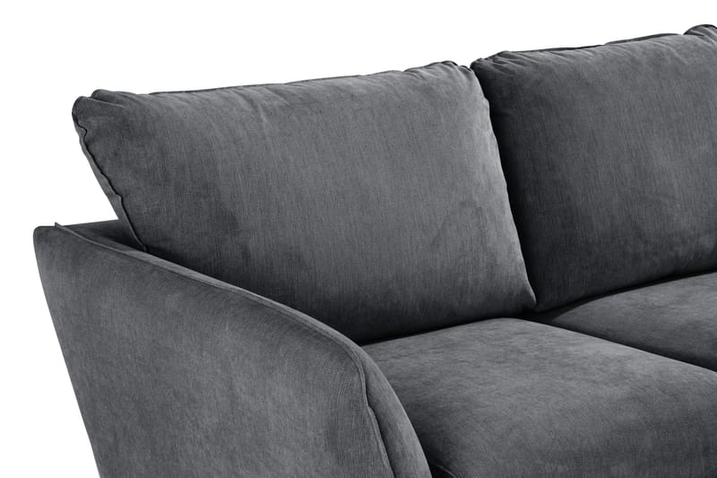 Trend Lyx 3-sits Högervänd L-formad Divansoffa i Tyg - Mörkgrå - Möbler - Soffa - Divansoffor & schäslongsoffa