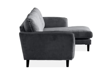 Trend Lyx 3-sits Högervänd L-formad Divansoffa i Tyg - Mörkgrå - Möbler - Soffa - Divansoffor & schäslongsoffa