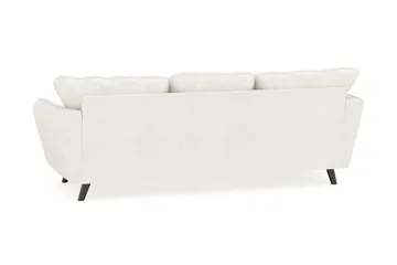 Trend Lyx 3-sits Vänstervänd L-formad Divansoffa i Bouclé - Vit - Möbler - Soffa - Divansoffor & schäslongsoffa