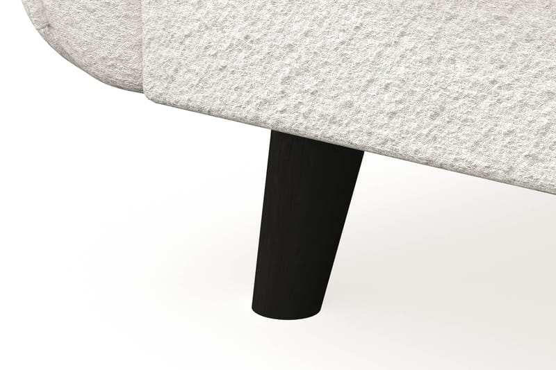 Trend Lyx 3-sits Vänstervänd L-formad Divansoffa i Bouclé - Vit - Möbler - Soffa - Divansoffor & schäslongsoffa