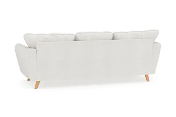 Trend Lyx 3-sits Vänstervänd L-formad Divansoffa i Bouclé - Vit - Möbler - Soffa - Divansoffor & schäslongsoffa