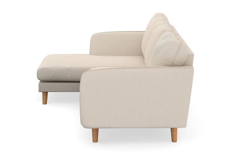 Trend Lyx 3-sits Vänstervänd L-formad Divansoffa i Manchester - Beige - Möbler - Soffa - Divansoffor & schäslongsoffa - 4 sits soffa med divan