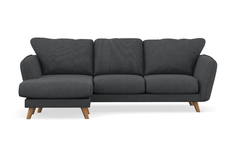 Trend Lyx 3-sits Vänstervänd L-formad Divansoffa i Manchester - Mörkgrå - Möbler - Soffa - Divansoffor & schäslongsoffa
