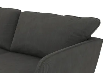 Trend Lyx 3-sits Vänstervänd L-formad Divansoffa i Manchester - Mörkgrå - Möbler - Soffa - Divansoffor & schäslongsoffa