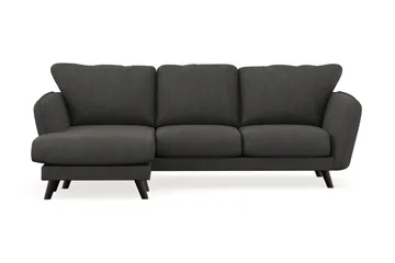 Trend Lyx 3-sits Vänstervänd L-formad Divansoffa i Manchester - Mörkgrå - Möbler - Soffa - Divansoffor & schäslongsoffa