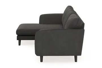 Trend Lyx 3-sits Vänstervänd L-formad Divansoffa i Manchester - Mörkgrå - Möbler - Soffa - Divansoffor & schäslongsoffa