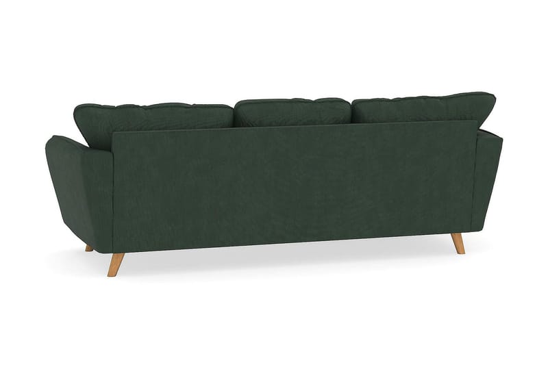 Trend Lyx 3-sits Vänstervänd L-formad Divansoffa i Manchester - Mörkgrön - Möbler - Soffa - Divansoffor & schäslongsoffa - 4 sits soffa med divan