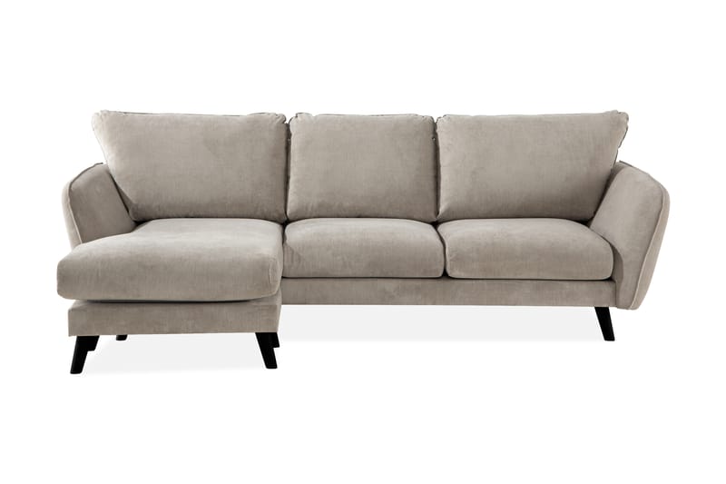 Trend Lyx 3-sits Vänstervänd L-formad Divansoffa i Tyg - Beige - Möbler - Soffa - Divansoffor & schäslongsoffa