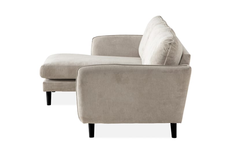 Trend Lyx 3-sits Vänstervänd L-formad Divansoffa i Tyg - Beige - Möbler - Soffa - Divansoffor & schäslongsoffa