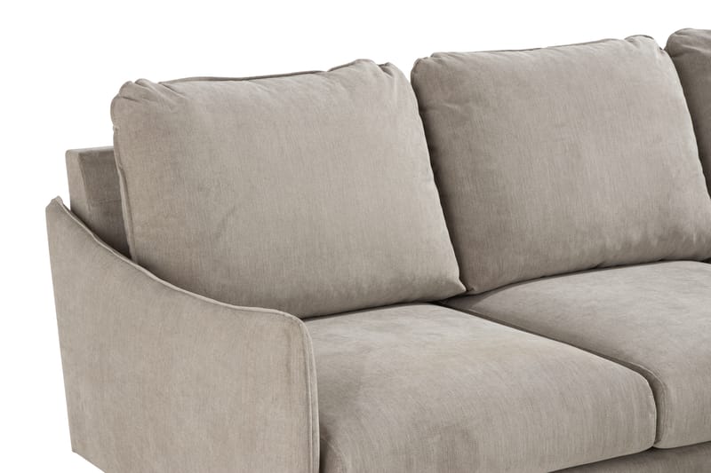 Trend Lyx 3-sits Vänstervänd L-formad Divansoffa i Tyg - Beige - Möbler - Soffa - Divansoffor & schäslongsoffa