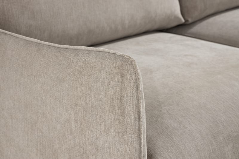 Trend Lyx 3-sits Vänstervänd L-formad Divansoffa i Tyg - Beige - Möbler - Soffa - Divansoffor & schäslongsoffa