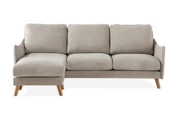 Trend Lyx 3-sits Vänstervänd L-formad Divansoffa i Tyg