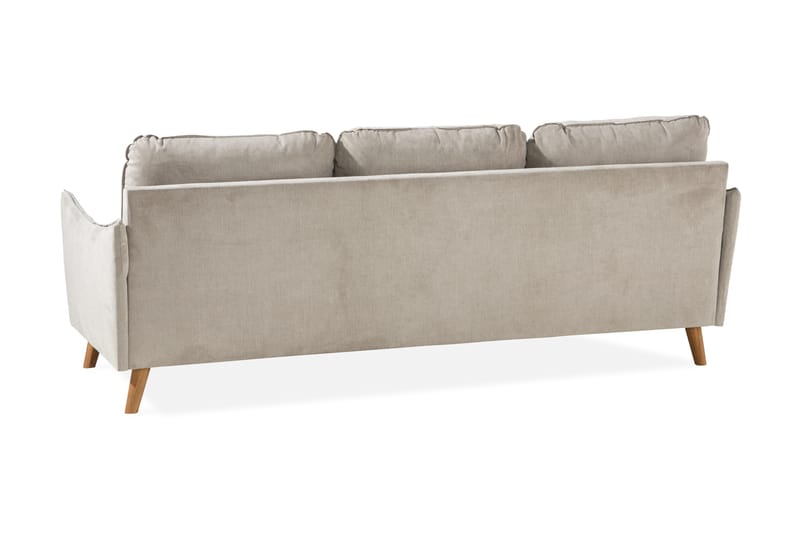 Trend Lyx 3-sits Vänstervänd L-formad Divansoffa i Tyg - Beige - Möbler - Soffa - Divansoffor & schäslongsoffa