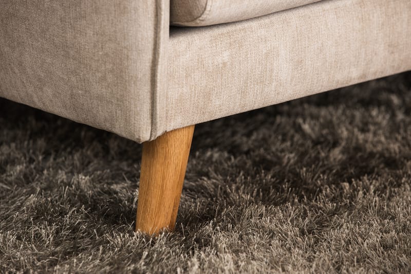 Trend Lyx 3-sits Vänstervänd L-formad Divansoffa i Tyg - Beige - Möbler - Soffa - Divansoffor & schäslongsoffa