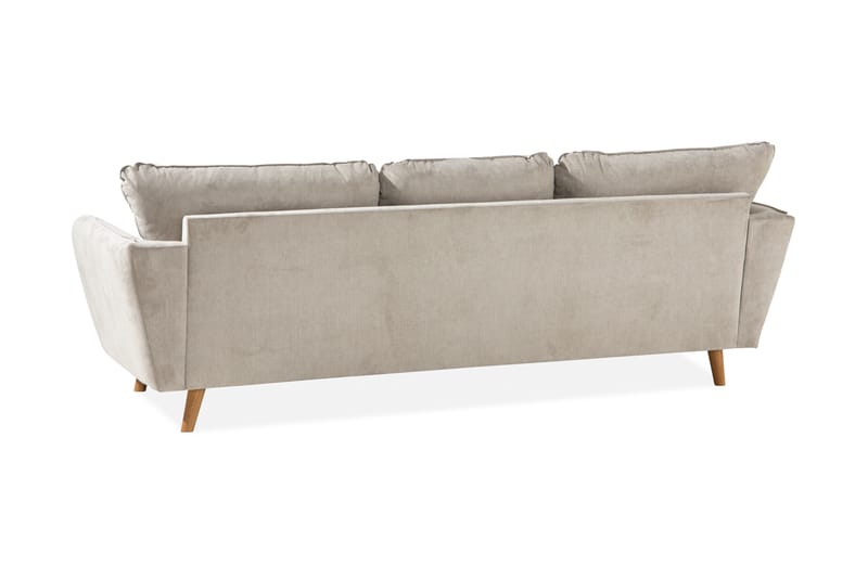 Trend Lyx 3-sits Vänstervänd L-formad Divansoffa i Tyg - Beige - Möbler - Soffa - Divansoffor & schäslongsoffa
