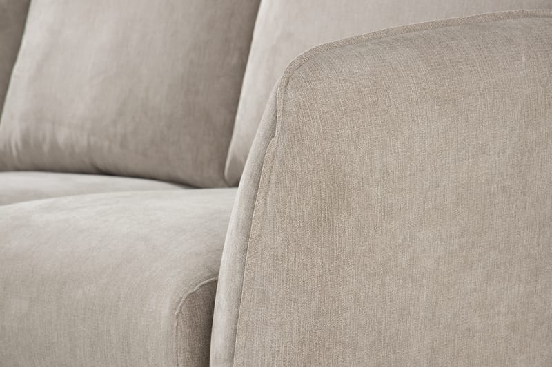 Trend Lyx 3-sits Vänstervänd L-formad Divansoffa i Tyg - Beige - Möbler - Soffa - Divansoffor & schäslongsoffa
