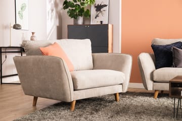 Trend Lyx 3-sits Vänstervänd L-formad Divansoffa i Tyg - Beige - Möbler - Soffa - Divansoffor & schäslongsoffa