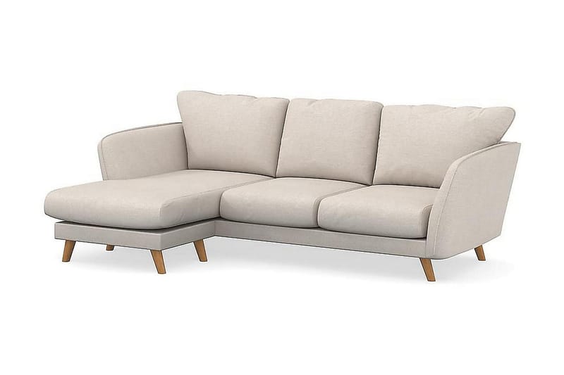 Trend Lyx 3-sits Vänstervänd L-formad Divansoffa i Tyg - Beige - Möbler - Soffa - Divansoffor & schäslongsoffa - 4 sits soffa med divan