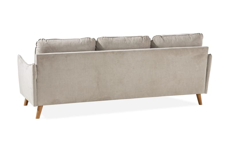 Trend Lyx 3-sits Vänstervänd L-formad Divansoffa i Tyg - Beige - Möbler - Soffa - Divansoffor & schäslongsoffa - 4 sits soffa med divan