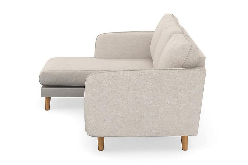 Trend Lyx 3-sits Vänstervänd L-formad Divansoffa i Tyg - Beige - Möbler - Soffa - Divansoffor & schäslongsoffa - 4 sits soffa med divan