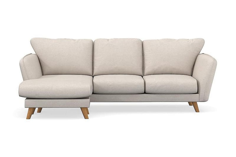Trend Lyx 3-sits Vänstervänd L-formad Divansoffa i Tyg - Beige - Möbler - Soffa - Divansoffor & schäslongsoffa - 4 sits soffa med divan